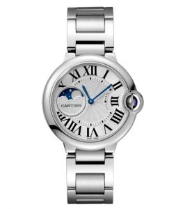 The durable fake Ballon Bleu De Cartier WSBB0021 watches are made from stainless steel.