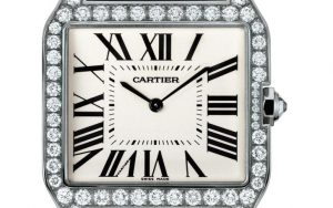 The well-designed replica Santos De Cartier Santos-Dumont WH100651 watches have silver-plated dials.