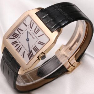 The 18k rose gold fake watches have silver-plated dials.