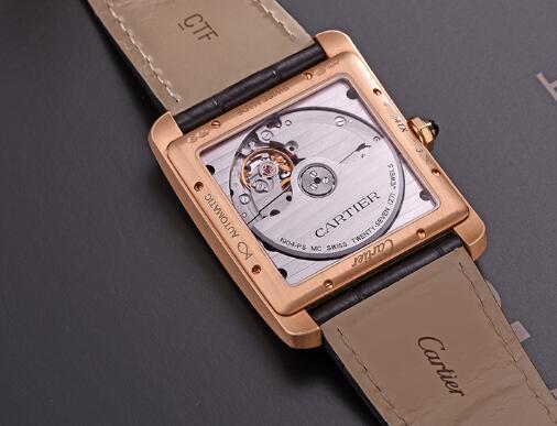 The movement could be viewed through the transparent caseback.