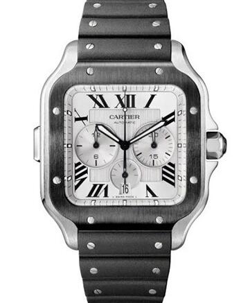 The black Roman numerals hour markers and hands ensure the ultimate legibility.